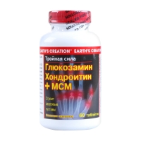 ГЛЮКОЗАМИН ХОНДРОИТИНОВЫЙ КОМПЛЕКС №60 ПРИ БОЛЯХ В СУСТАВАХ