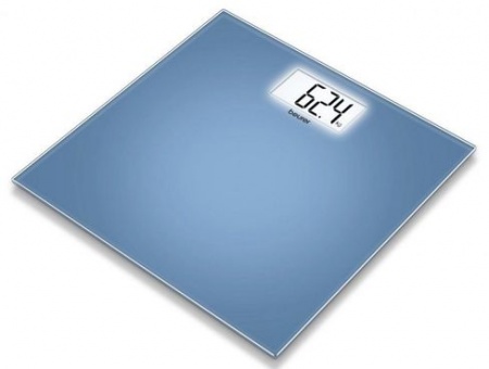 ВЕСЫ НАПОЛЬНЫЕ ЭЛЕКТРОННЫЕ GS208  BLUE (СТЕКЛО)