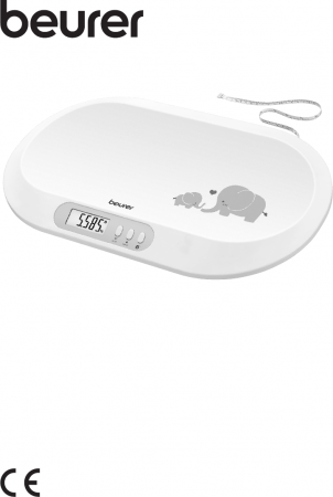 ВЕСЫ ДЕТСКИЕ С 0-3 ЛЕТ BY90 ЭЛЕКТРОННЫЕ BEURER ДО 20КГ